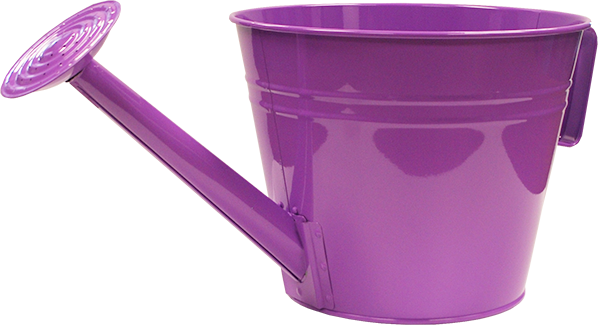 Watering Can Planter 10 Inch Lilac - 12 per case - Decorative Planters